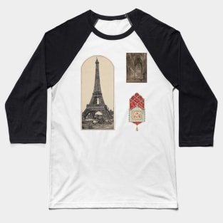 Vintage Paris Set Baseball T-Shirt